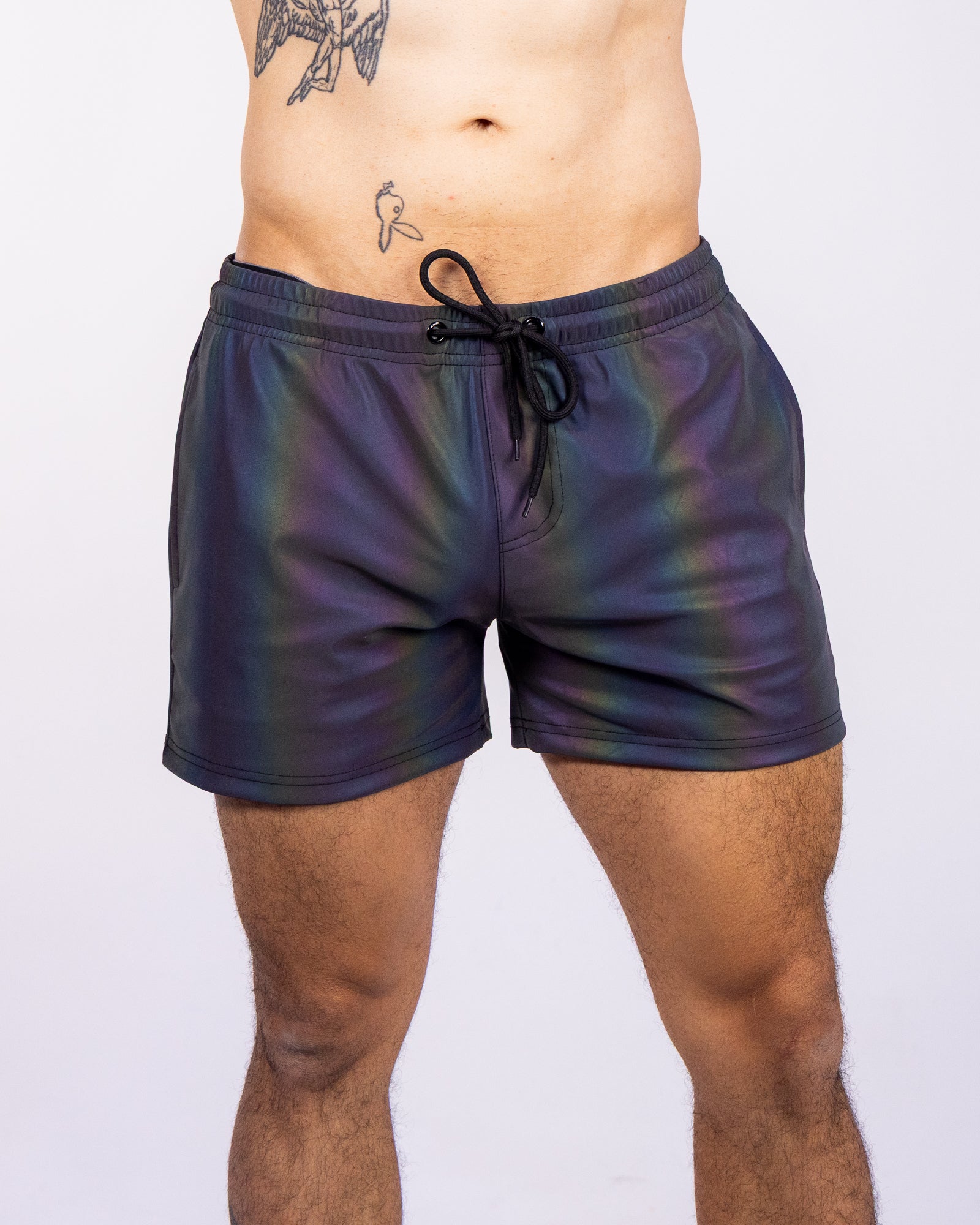 RAINMAKER SHADOWSTRIPE BANDCOLLAR SHORTS