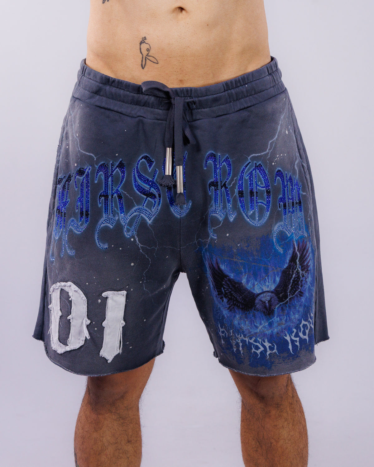 Wings Of Dominion Men's Gray Shorts