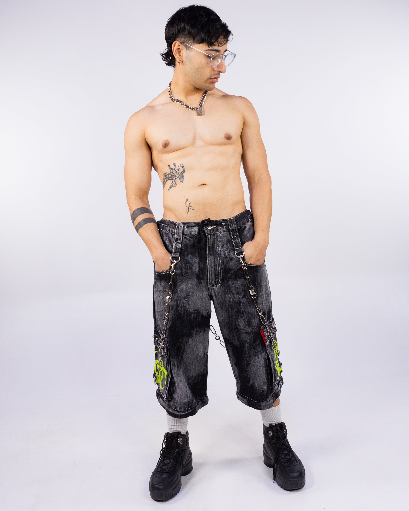 Tripp NYC Black Space Out Pants with Adjustable Features – Rave