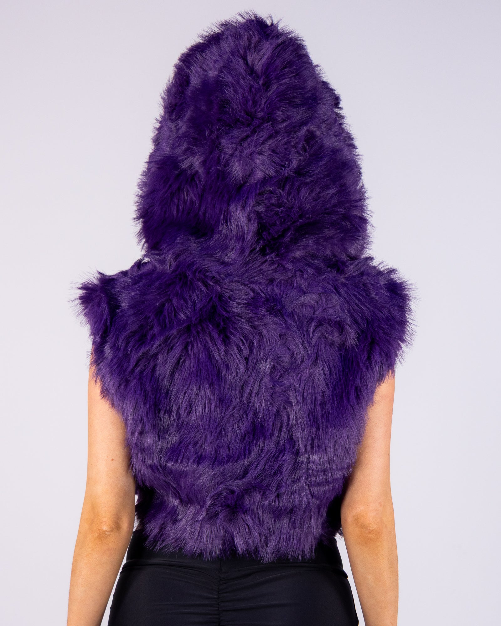 Posh In Purple Women's Faux Fur Vest – Rave Wonderland