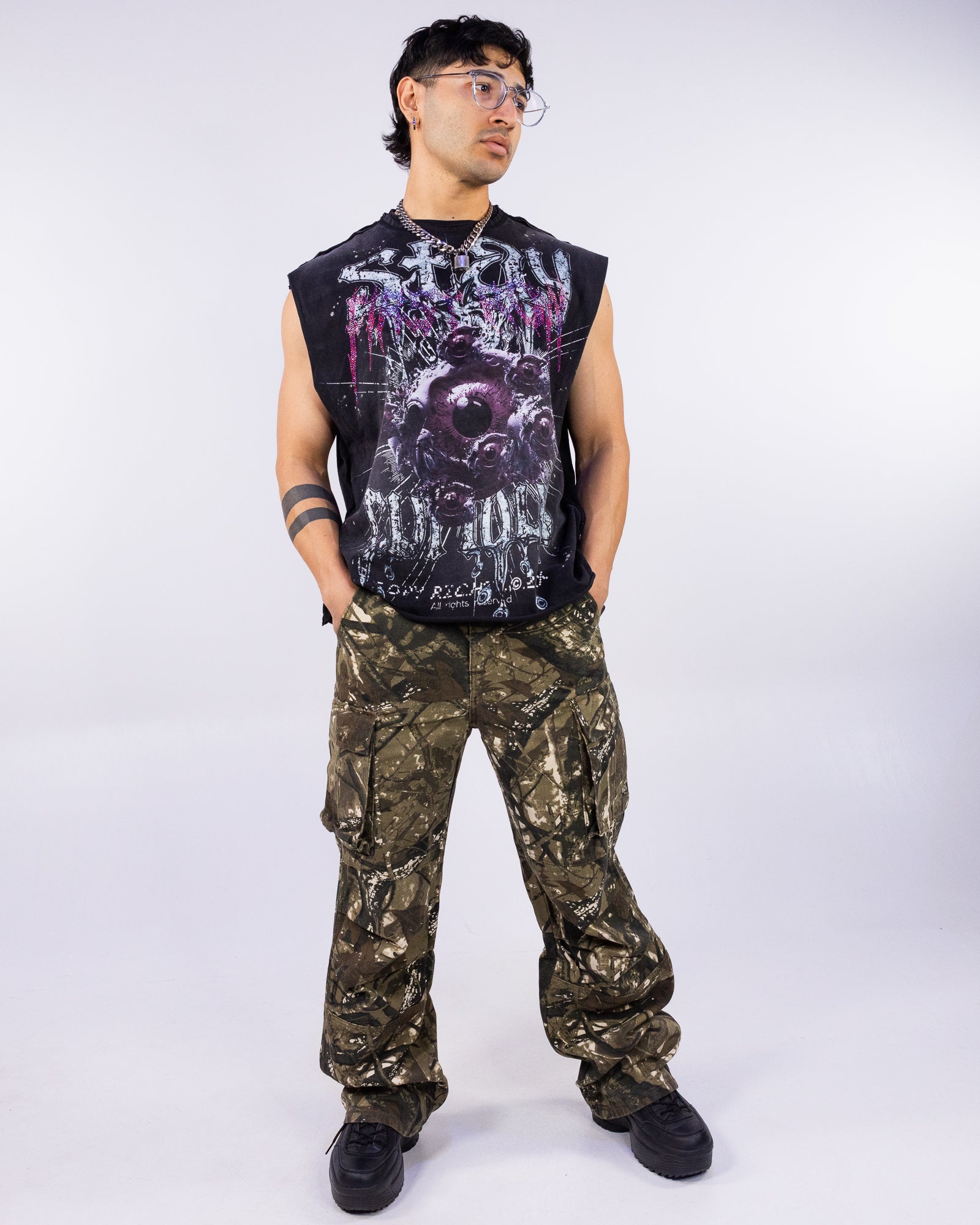 In Hiding Camo Baggy Unisex Cargo Pants – Rave Wonderland