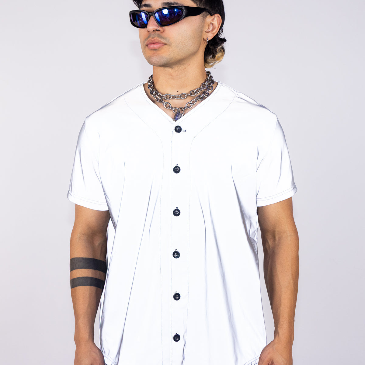 Silver Reflective Rave Silver Flash Reflective Jersey – Rave Wonderland