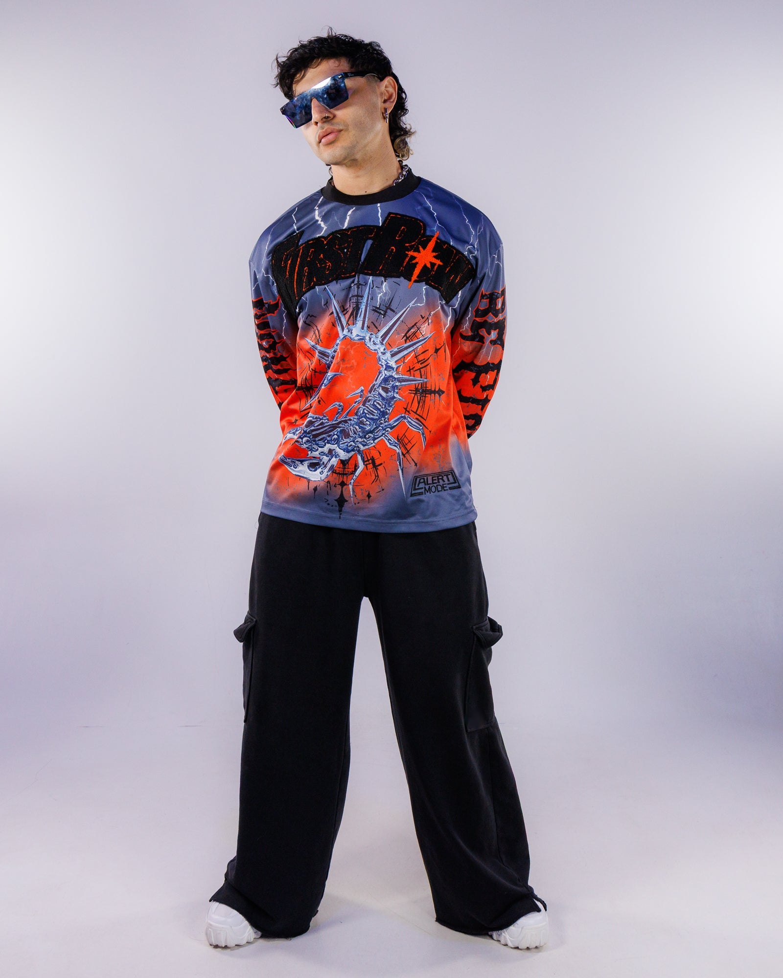 Silent Sting Men's Blue Moto Jersey – Rave Wonderland