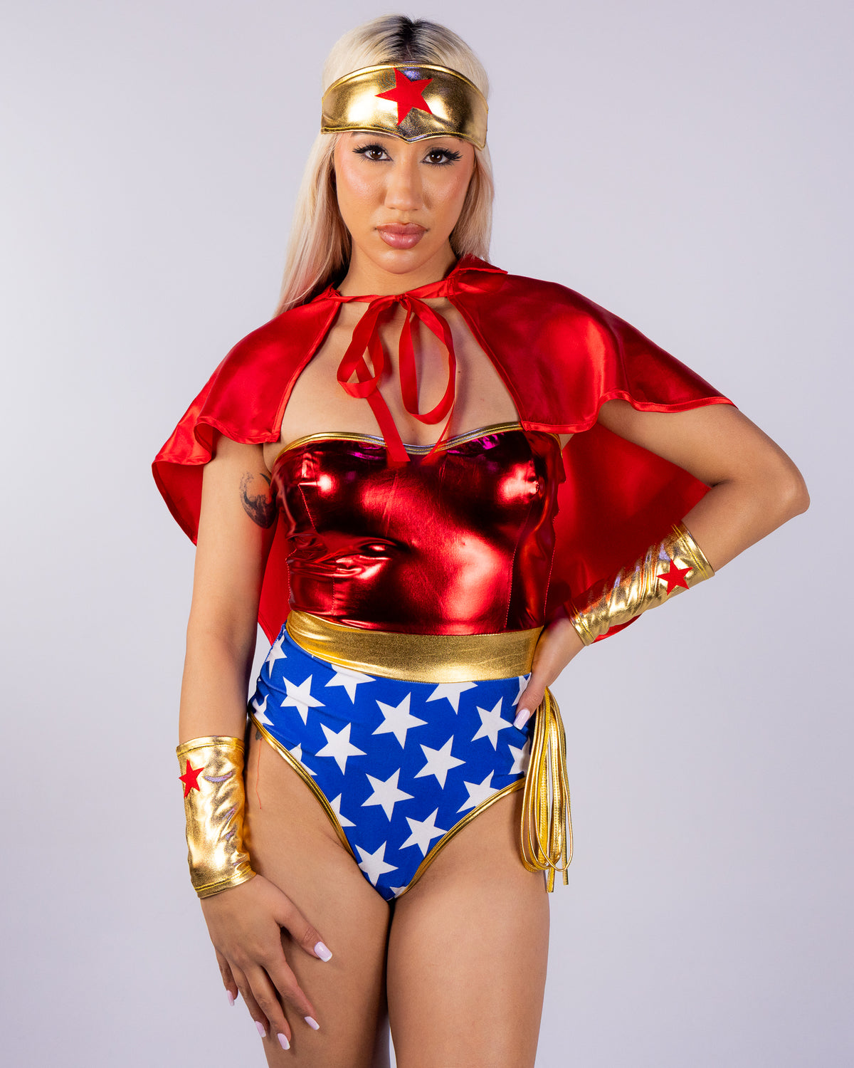 Super Seductress Women's 5pc Hero Costume