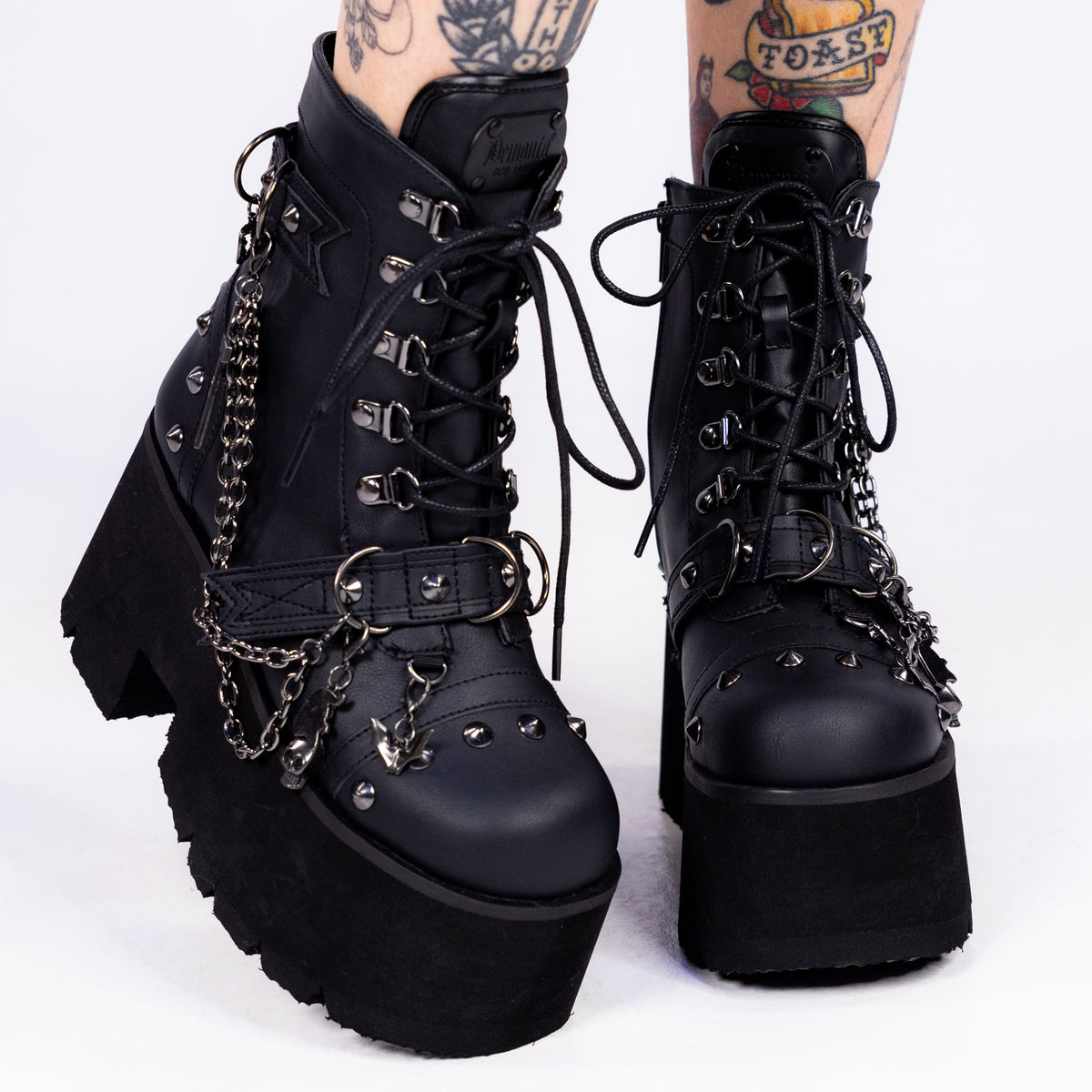 Demonia Ashes Chains & Charms Platform Boot for Style – Rave Wonderland