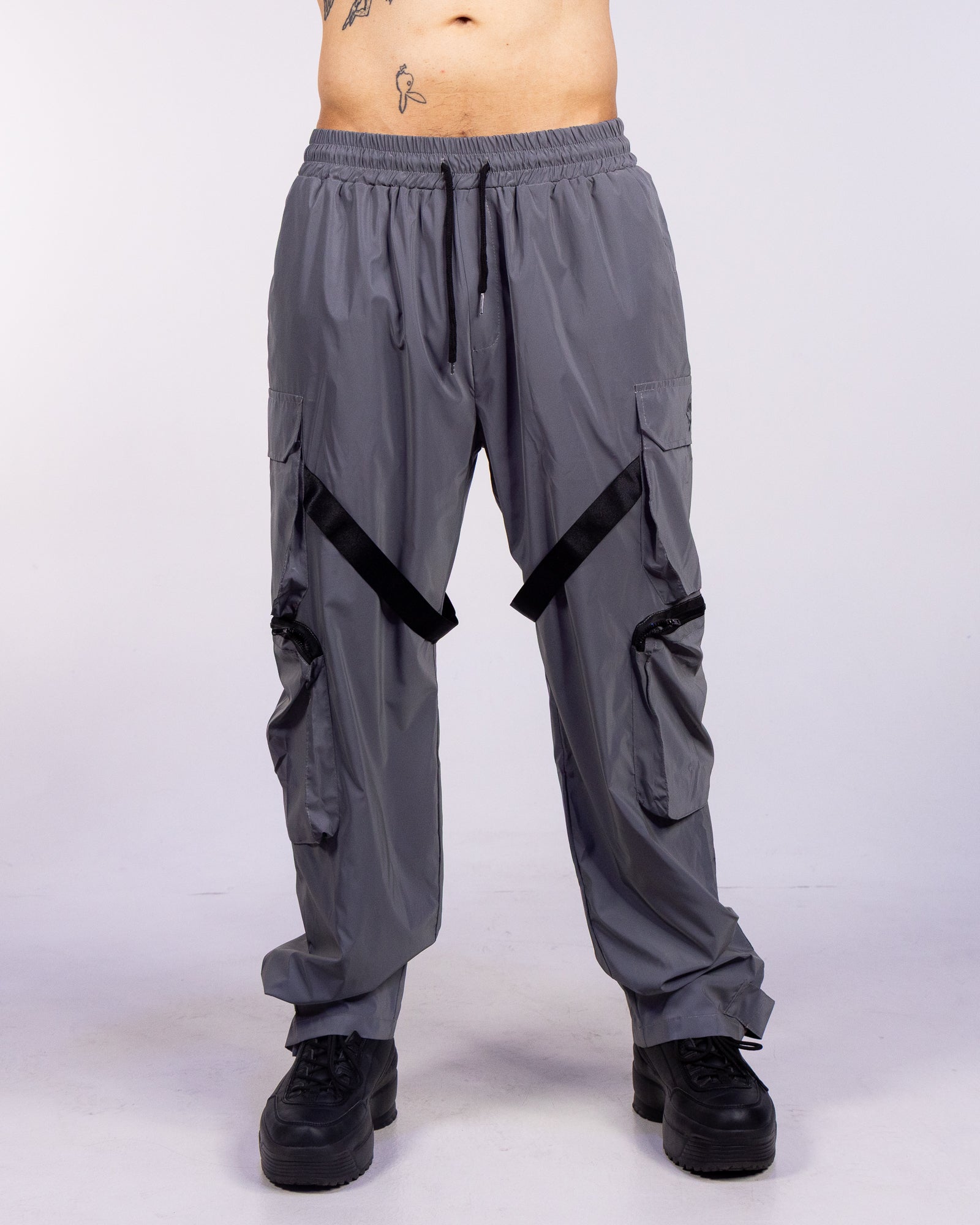 Flash Reflective Unisex Utility Pants – Rave Wonderland