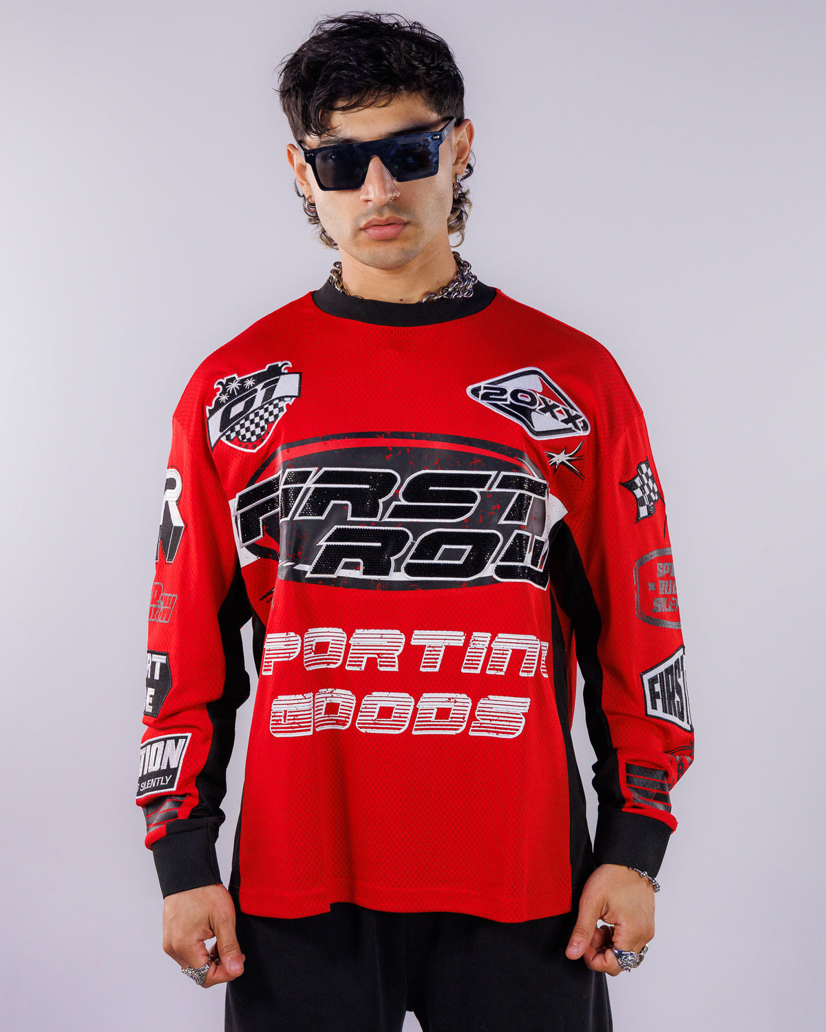 Speed Rules Men's Red Moto Jersey