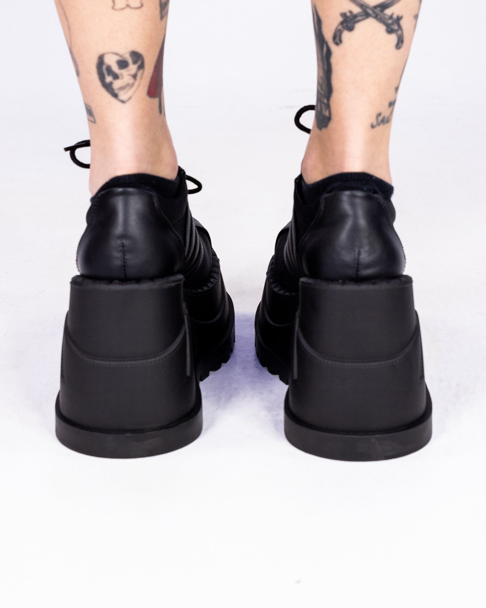 Demonia Black Stomp Oxford Platforms for Bold Style – Rave Wonderland