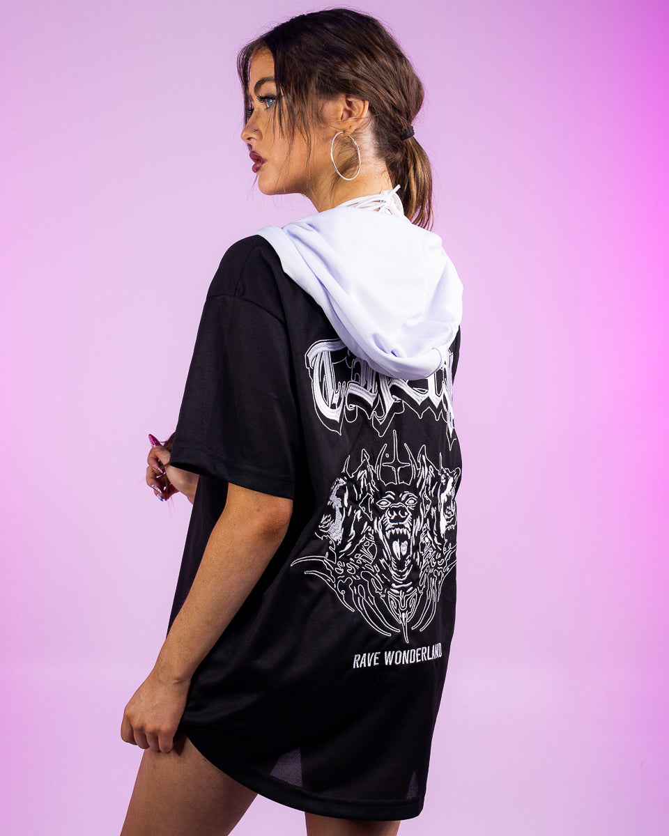 Hooded baseball jersey online