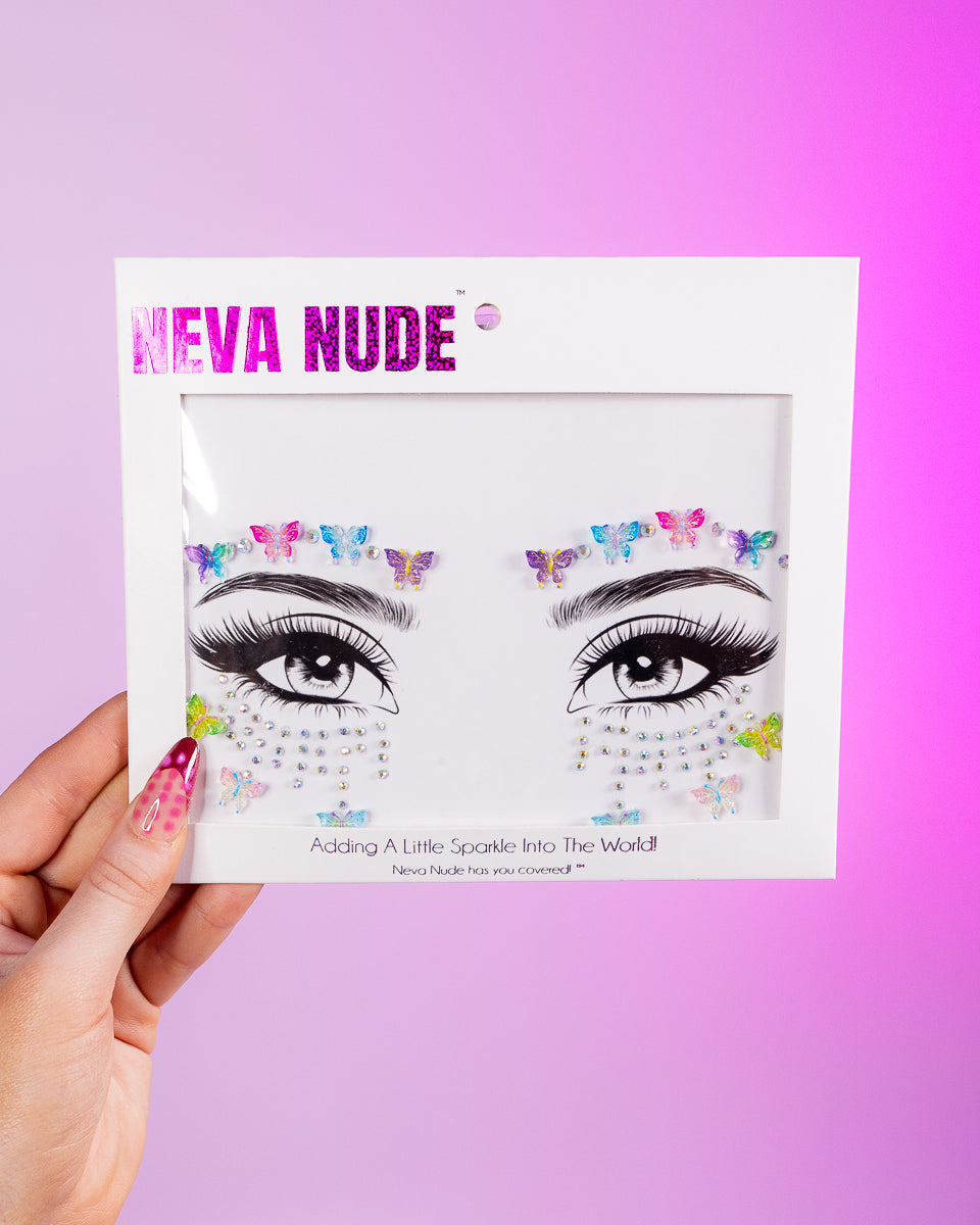 Flutura Butterfly Face Jewels Rave Wonderland