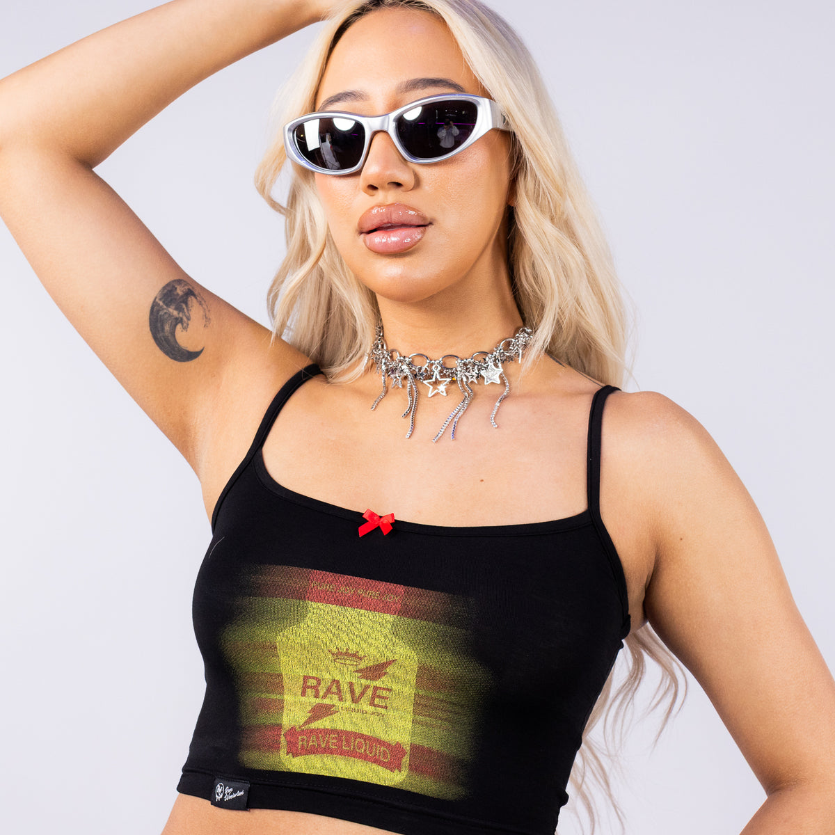 Rave Liquid Poppers Women's Black Baby Tank – Rave Wonderland