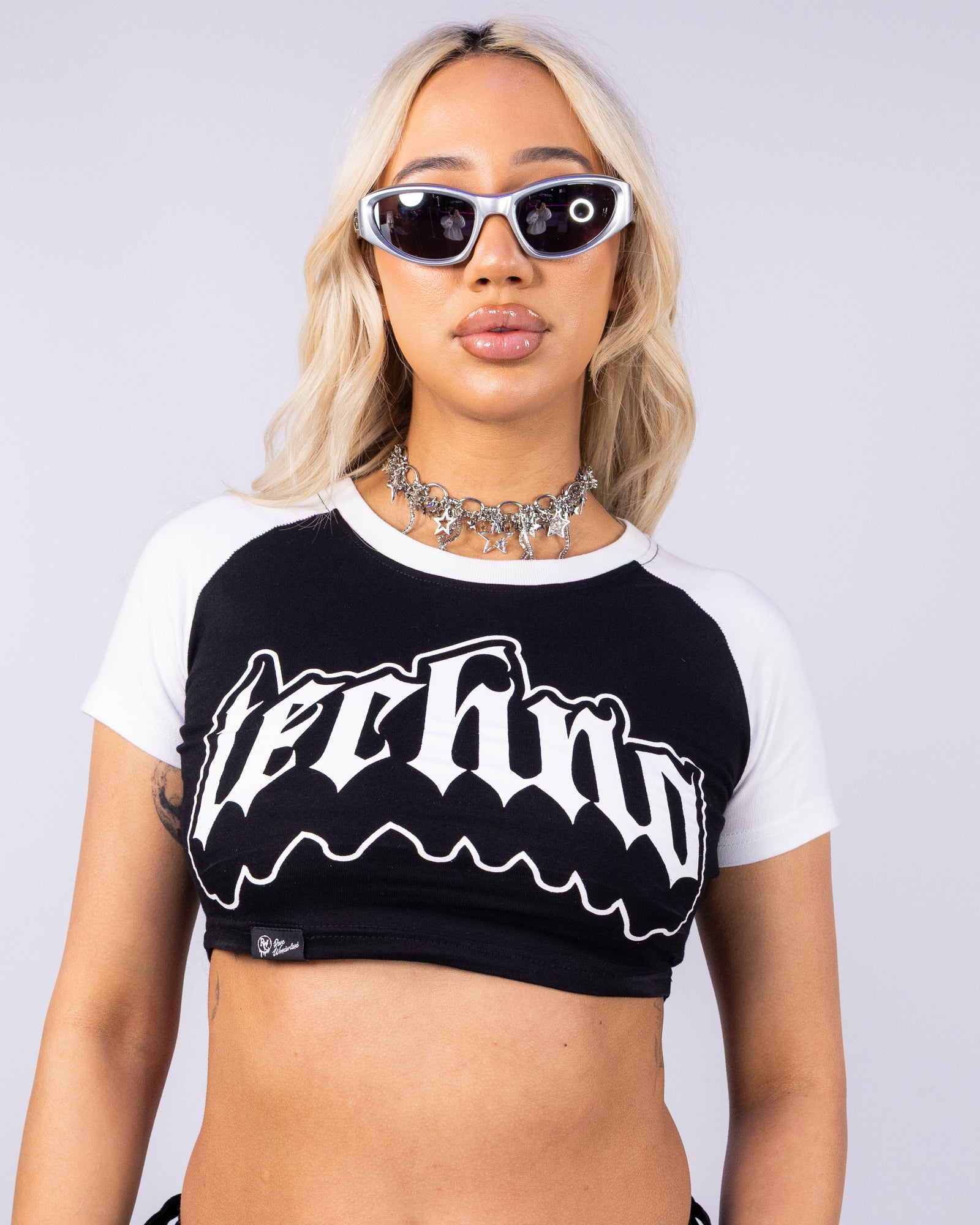 Techno Baby Tee - Stylish Black Top for Rave Lovers – Rave Wonderland