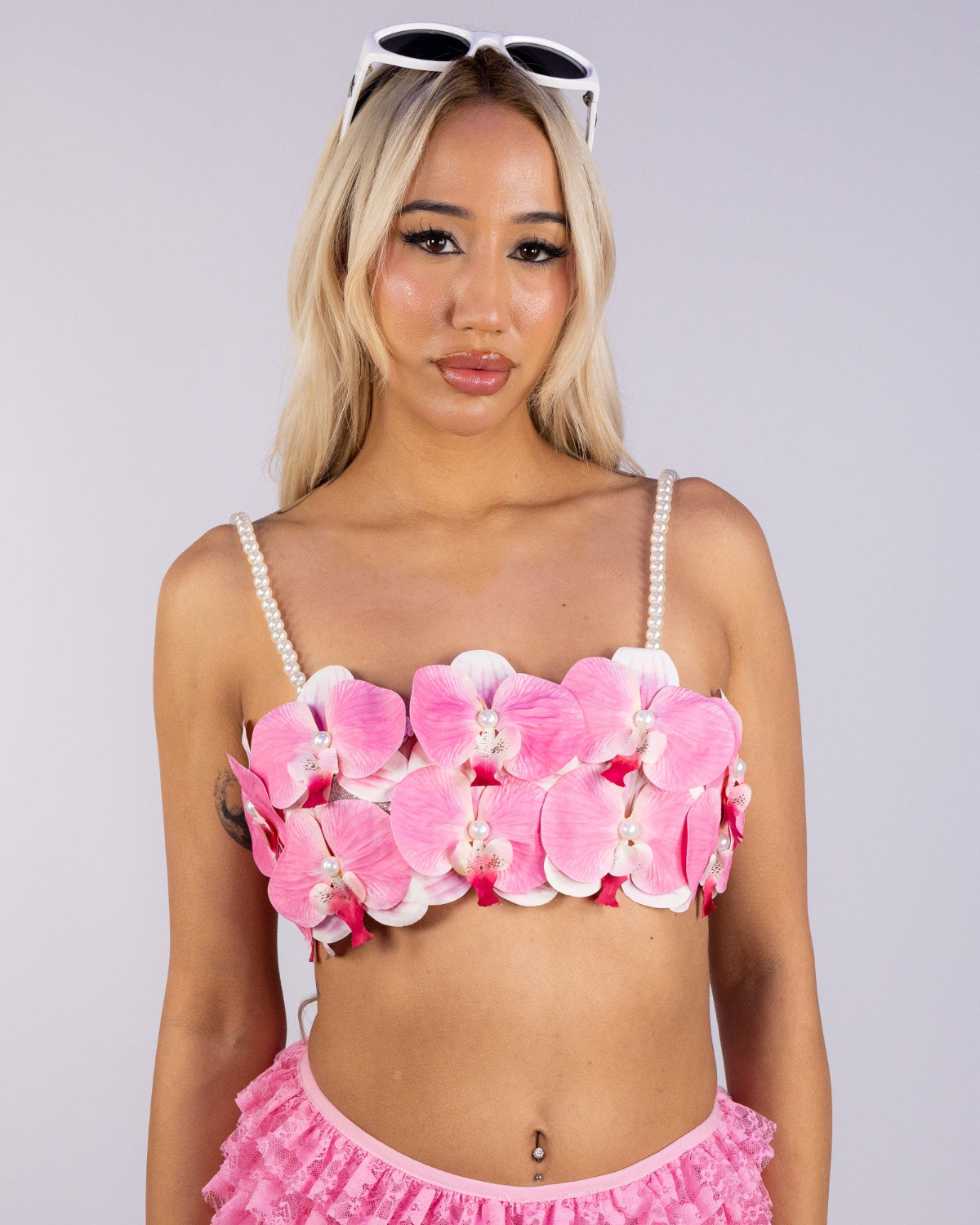 René Blooming Flower Top Adventureland Jewel Top for Festival and Dance Style – Rave Wonderland