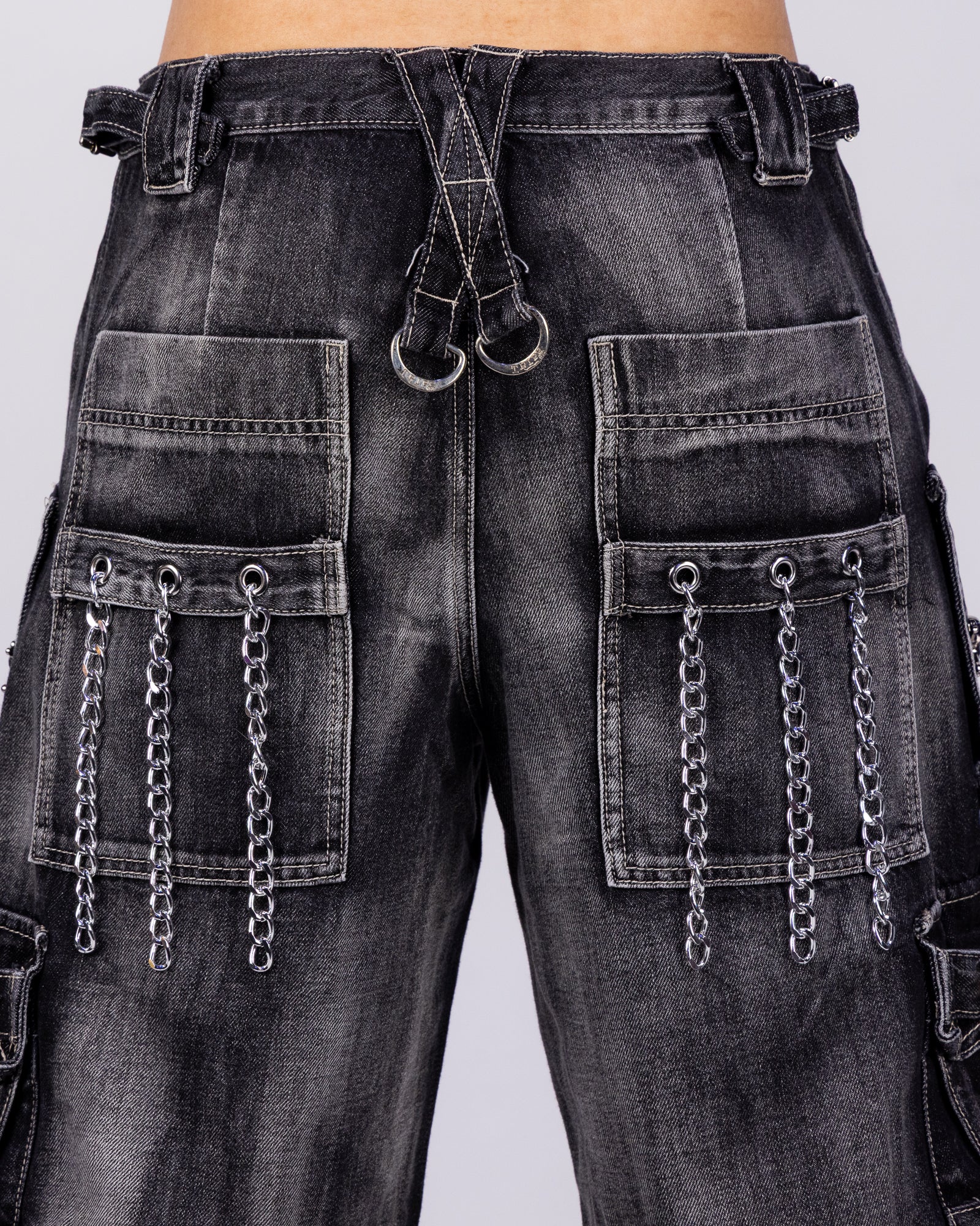 Tripp NYC Black Space Out Pants with Adjustable Features – Rave