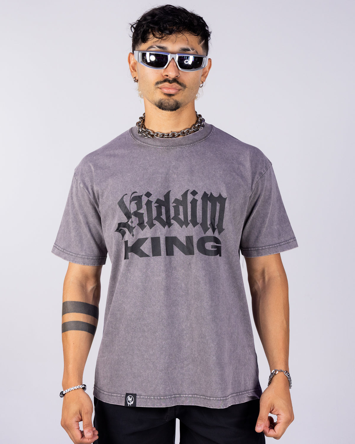 Riddim King Men's Gray T-Shirt