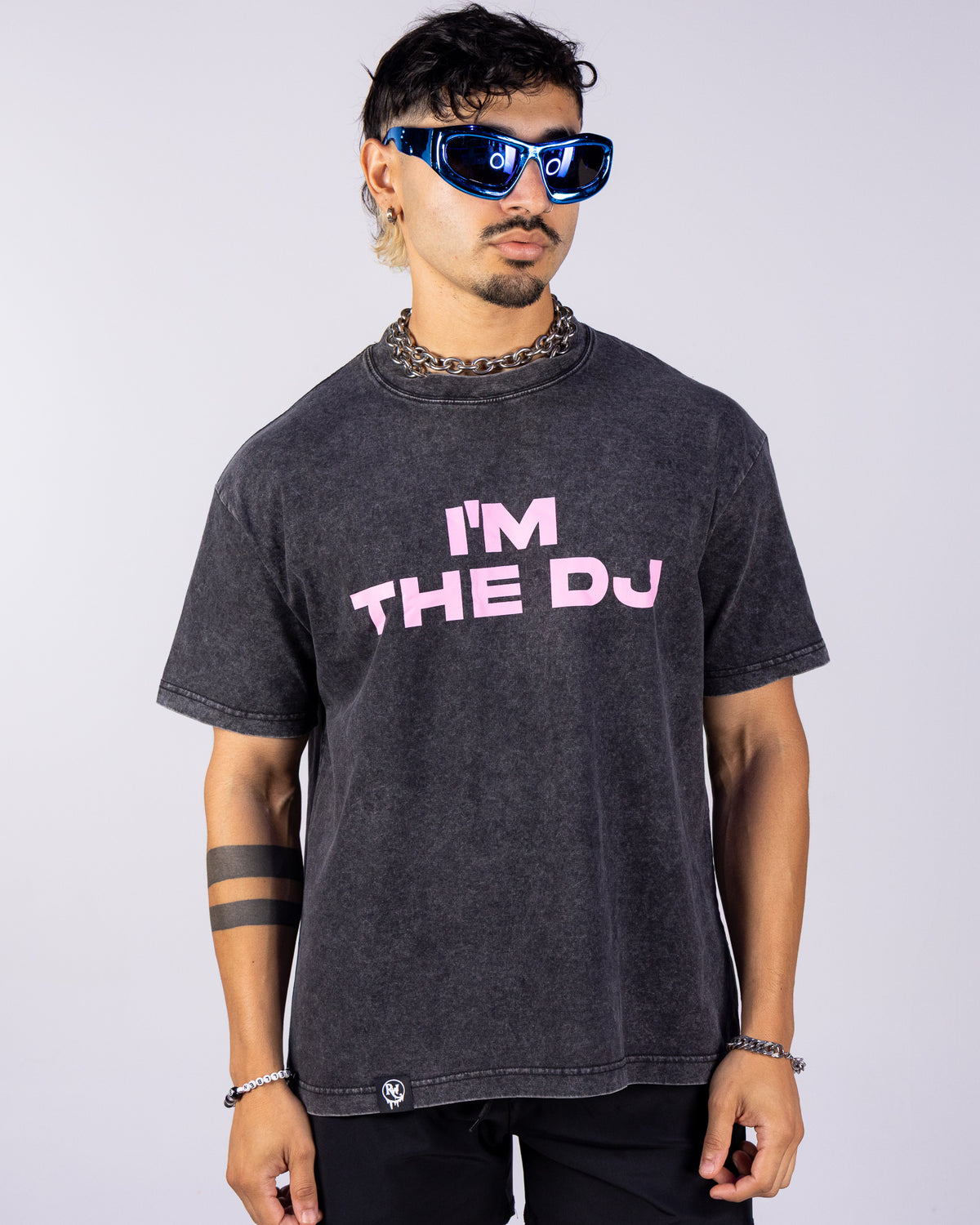 I'm The DJ Men's Black/Pink T-Shirt