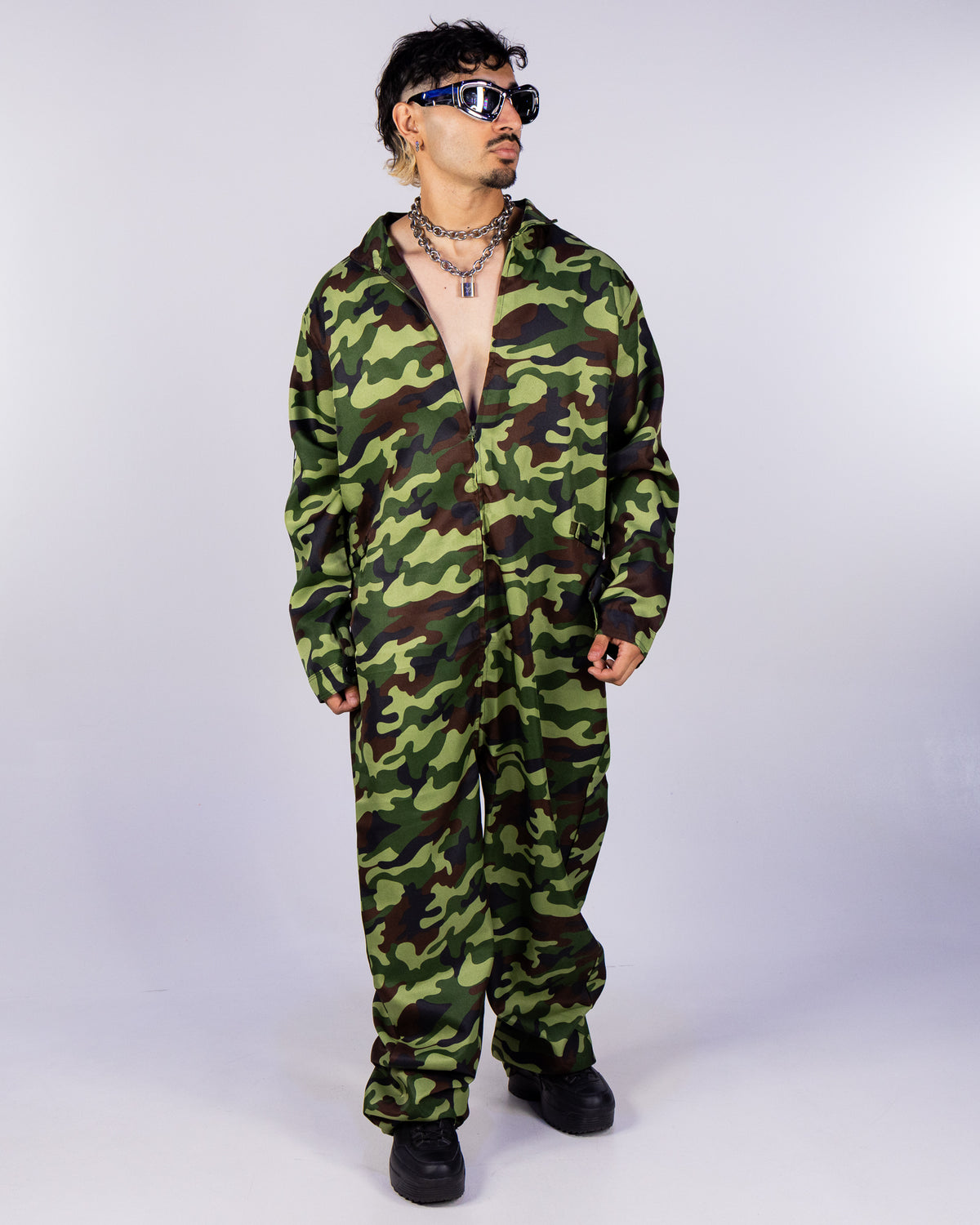 At Ease Men's Camo Coveralls Jumpsuit