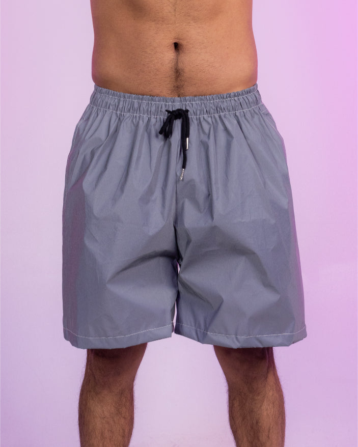 Silver Flash Reflective Men's 6" Seam Shorts