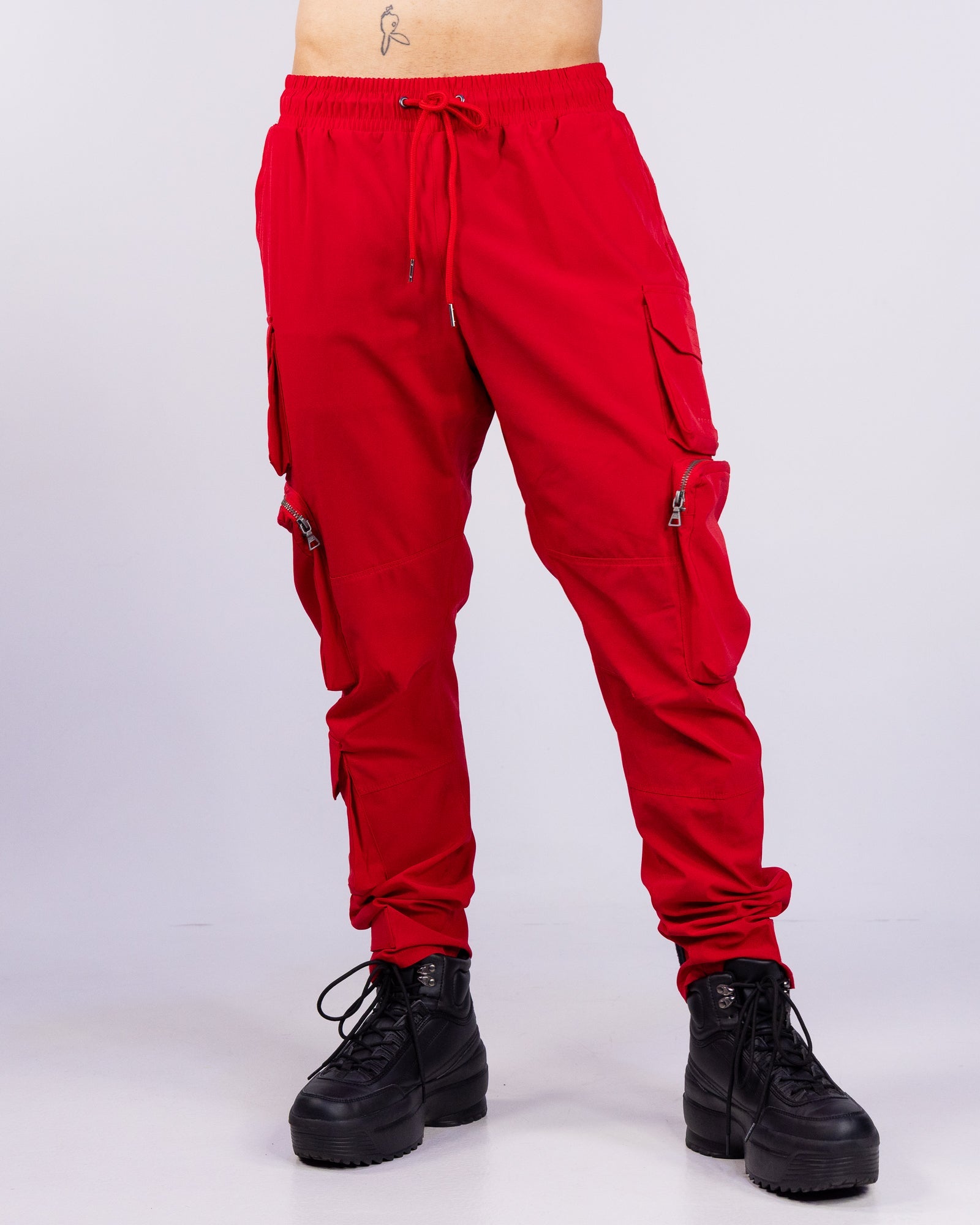 Red Unisex Cargo Pants – Rave Wonderland