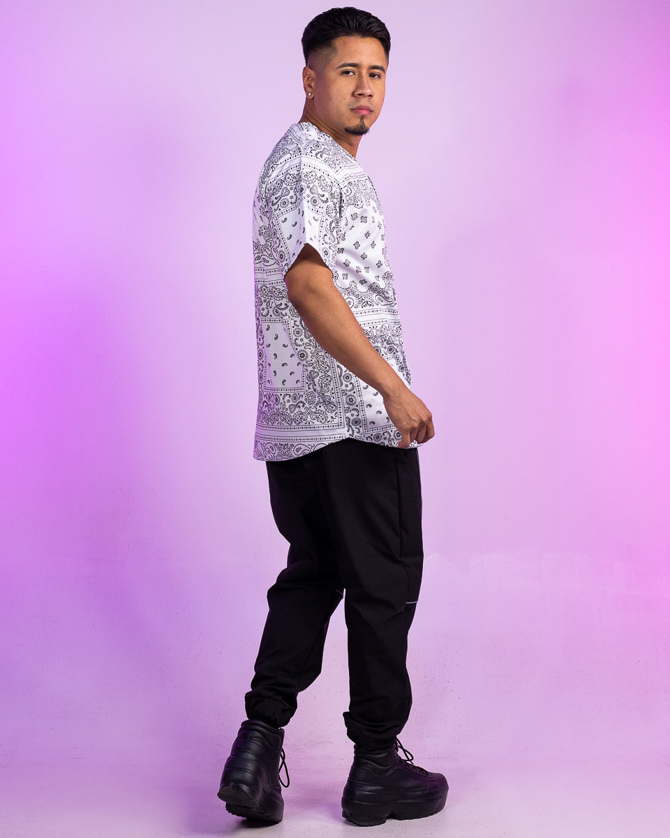 White Bandana Baseball Jersey – Rave Wonderland