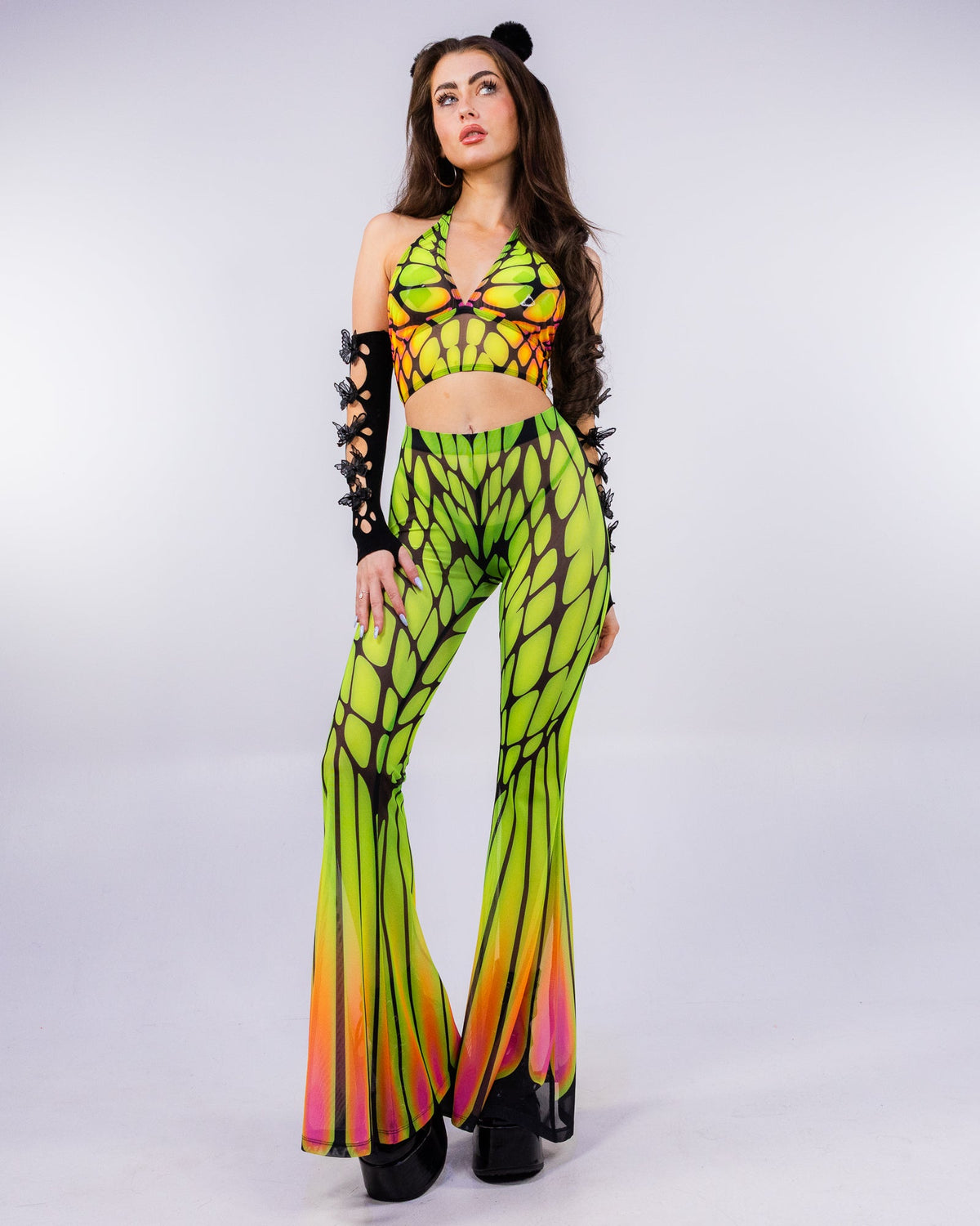 Badinka Papilion Women's Neon Mesh Pants Set – Rave Wonderland