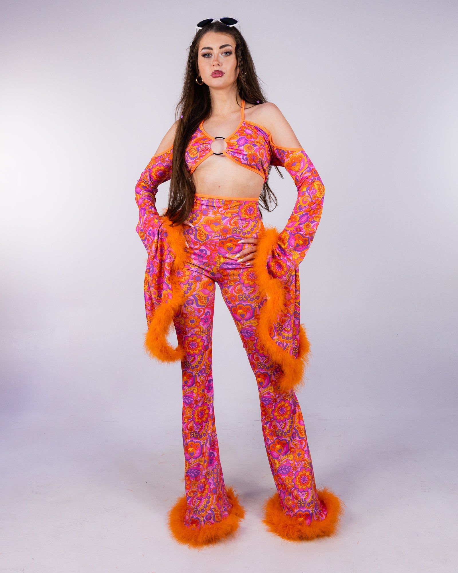 Orange Paisley Daze Bell Bottom Pants – Rave Wonderland
