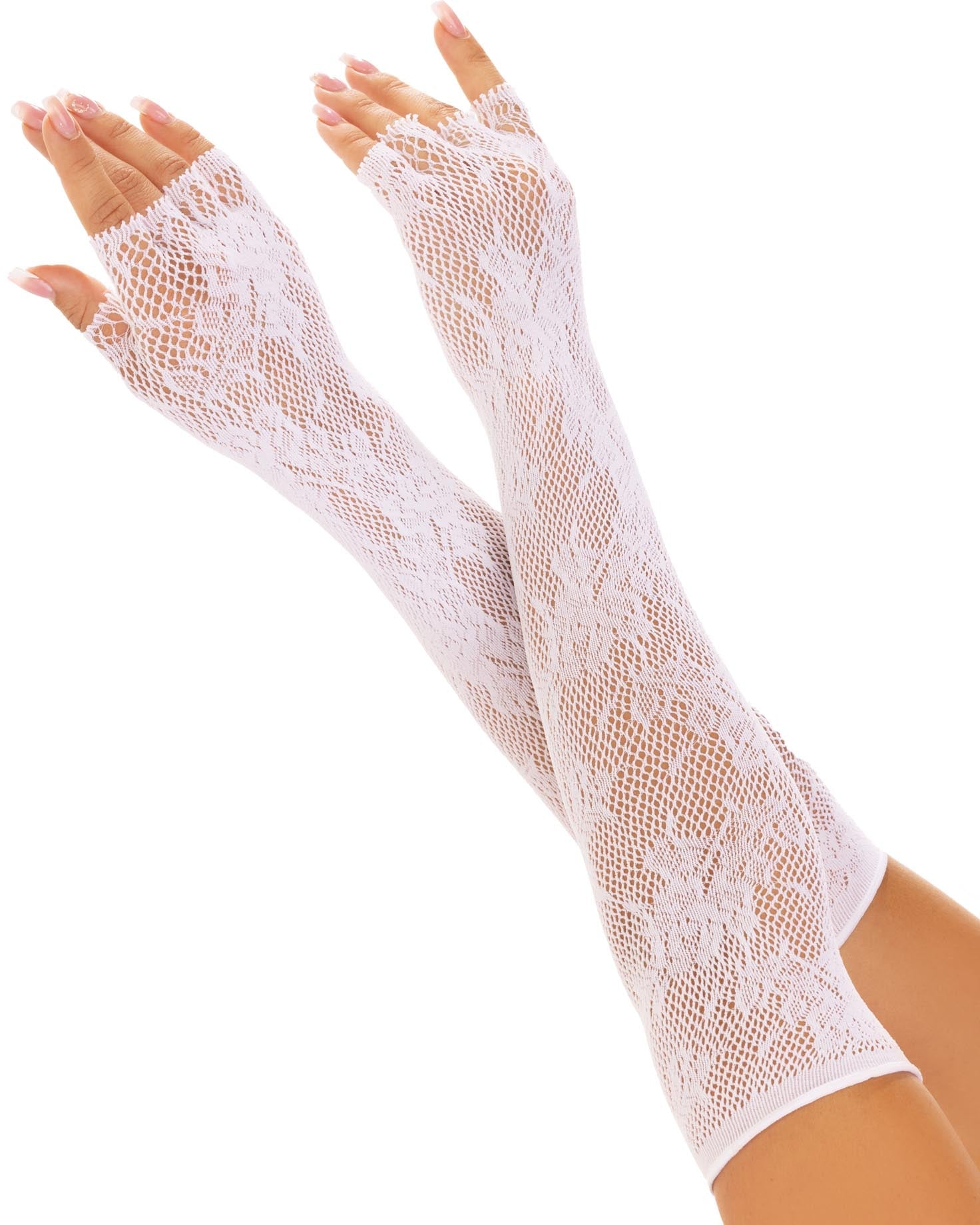 Lace Opera Length Women's Arm Warmers – Rave Wonderland