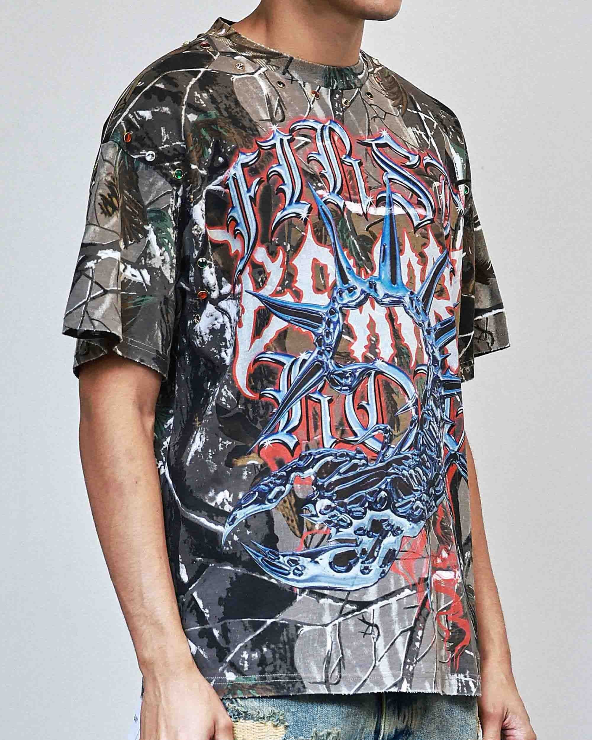 Scorpion Hunt Men's Camo Tee – Rave Wonderland