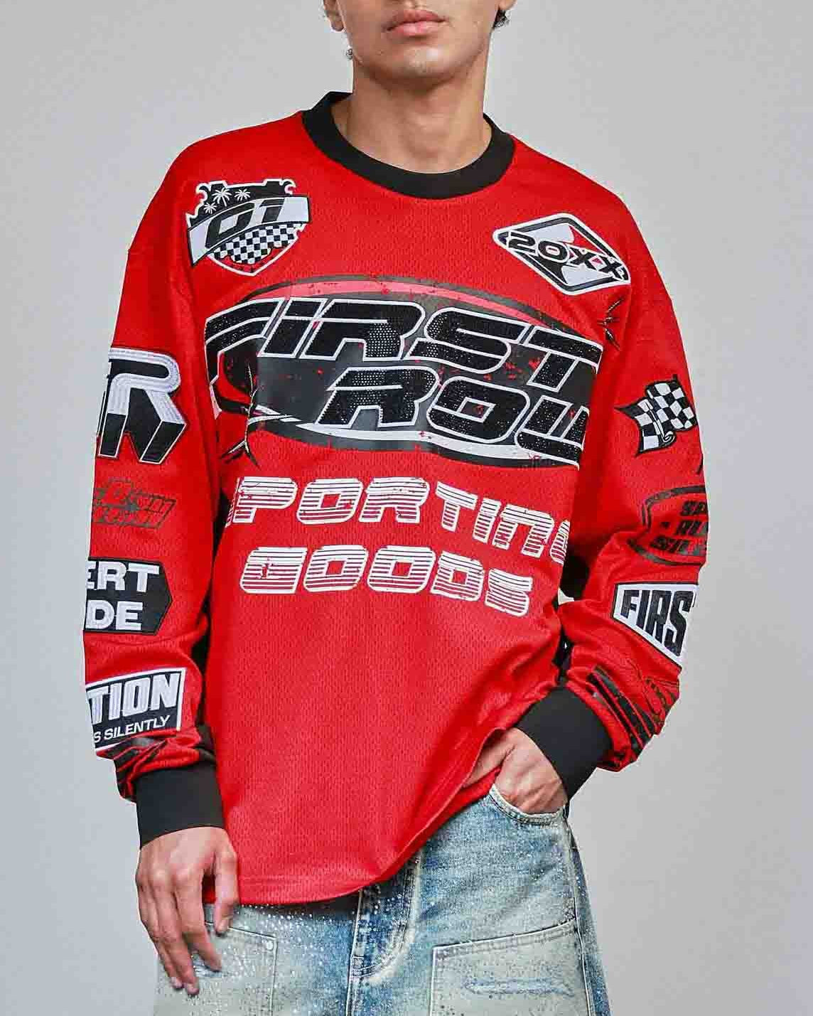 Speed Rules Men's Red Moto Jersey – Rave Wonderland