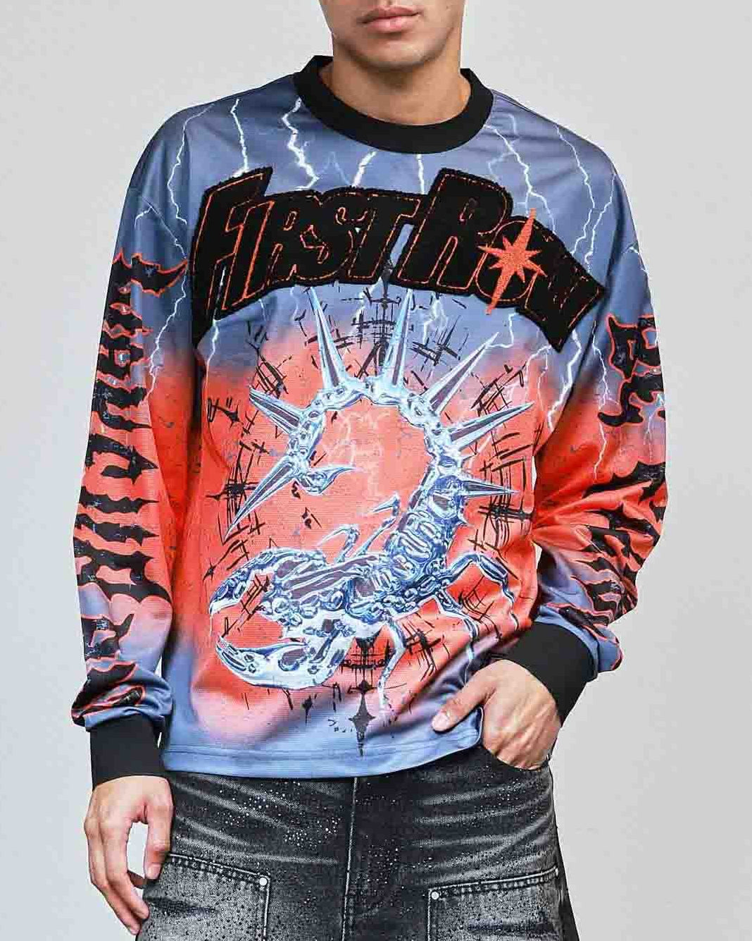 Silent Sting Men's Blue Moto Jersey – Rave Wonderland