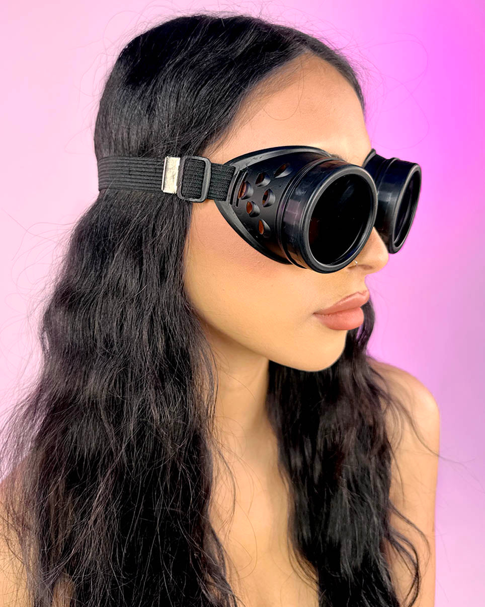 Black Tinted Goggles Rave Wonderland