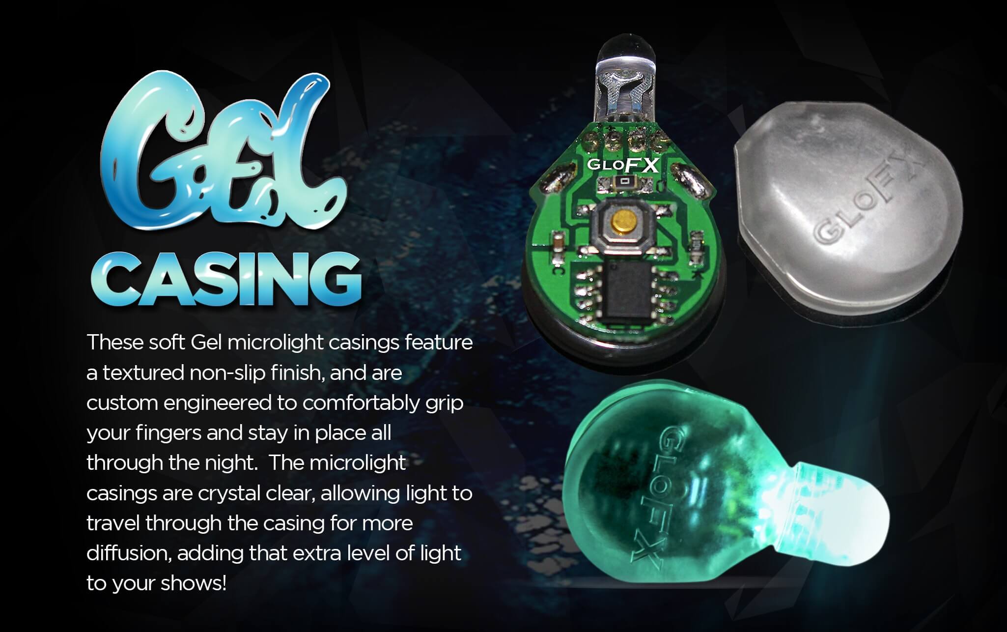 GloFX Lux Gel Glove Set - Rave Wonderland