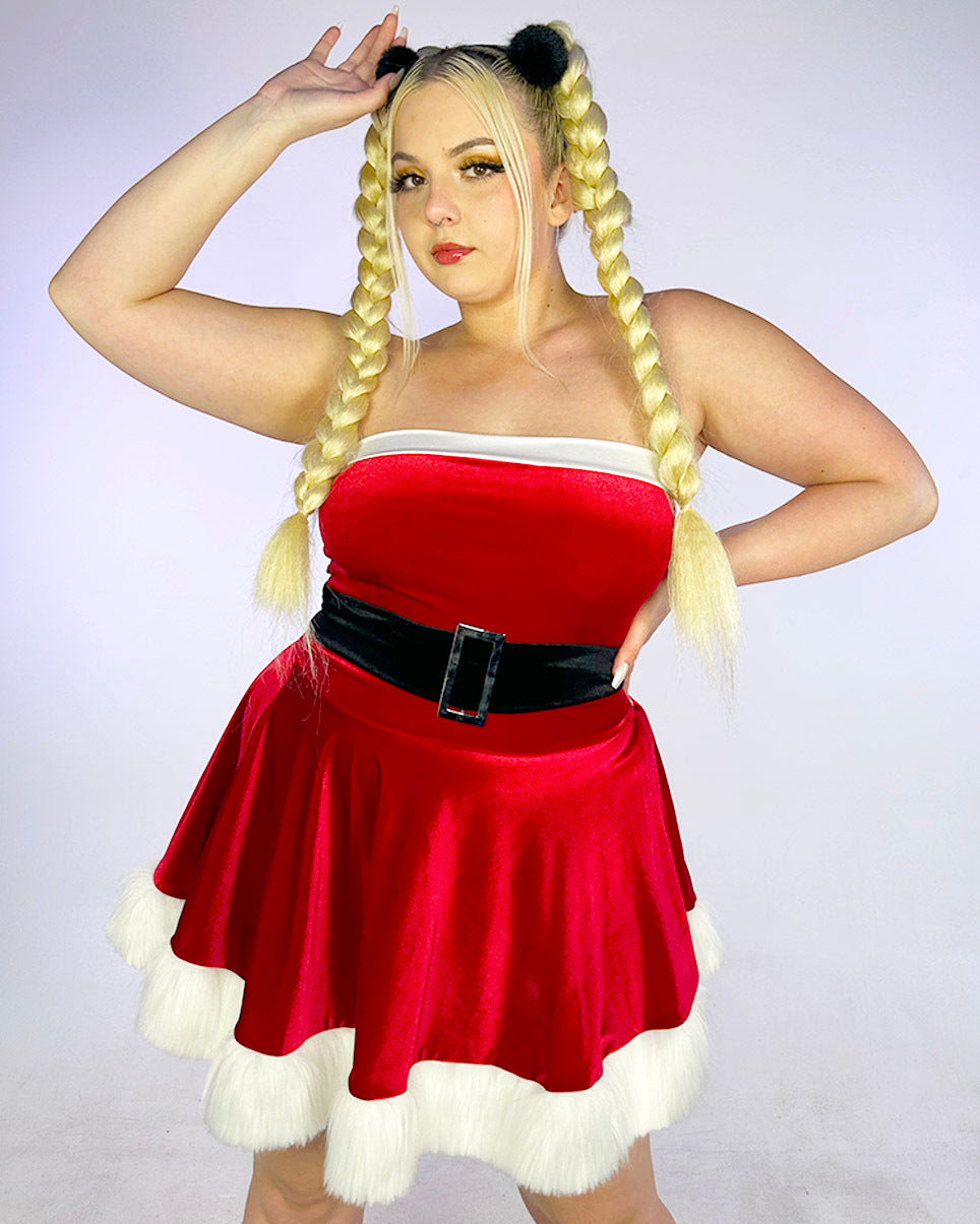 Santa Cutie Velvet Dress