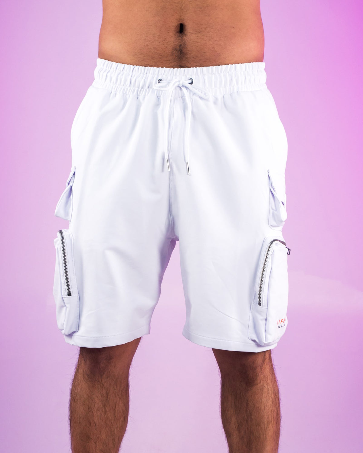 White Nylon 7 Inch Inseam Shorts – Rave Wonderland