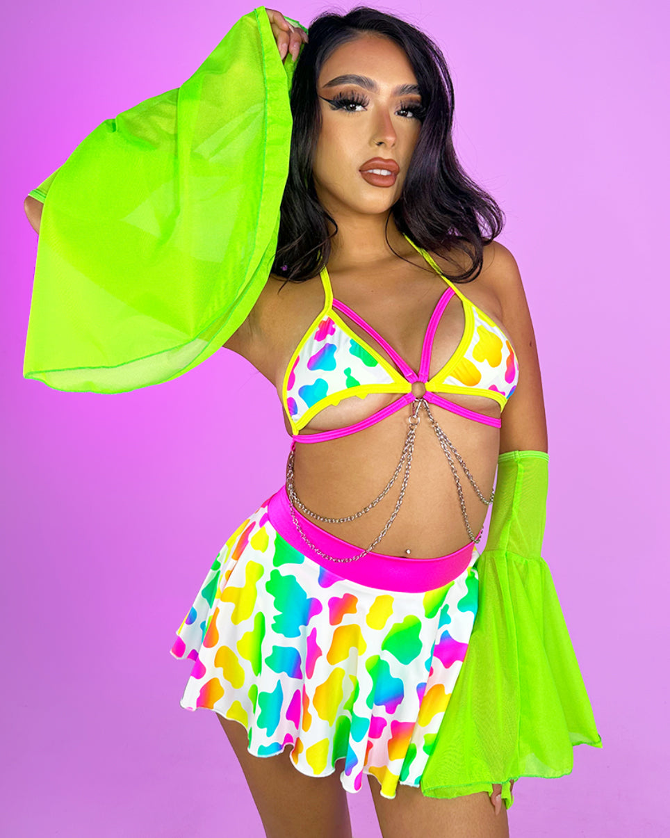 Totally cute!  Rave bra, Rave costumes, Rave outfits