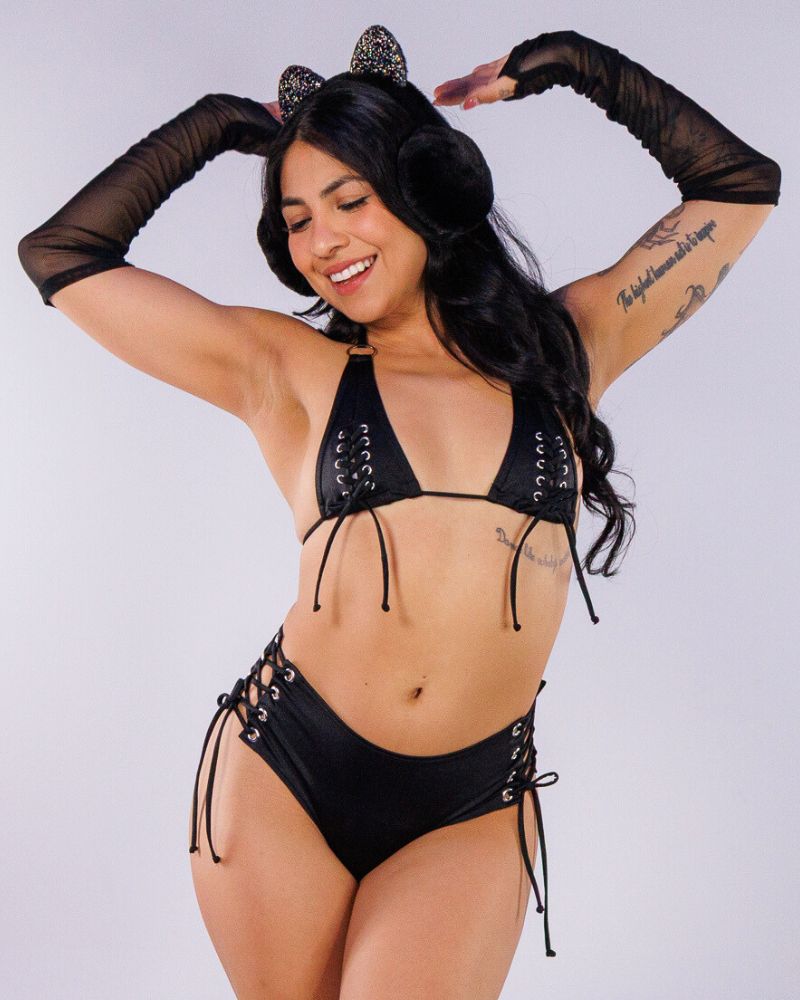 Black Hype Women's Lace-Up Set