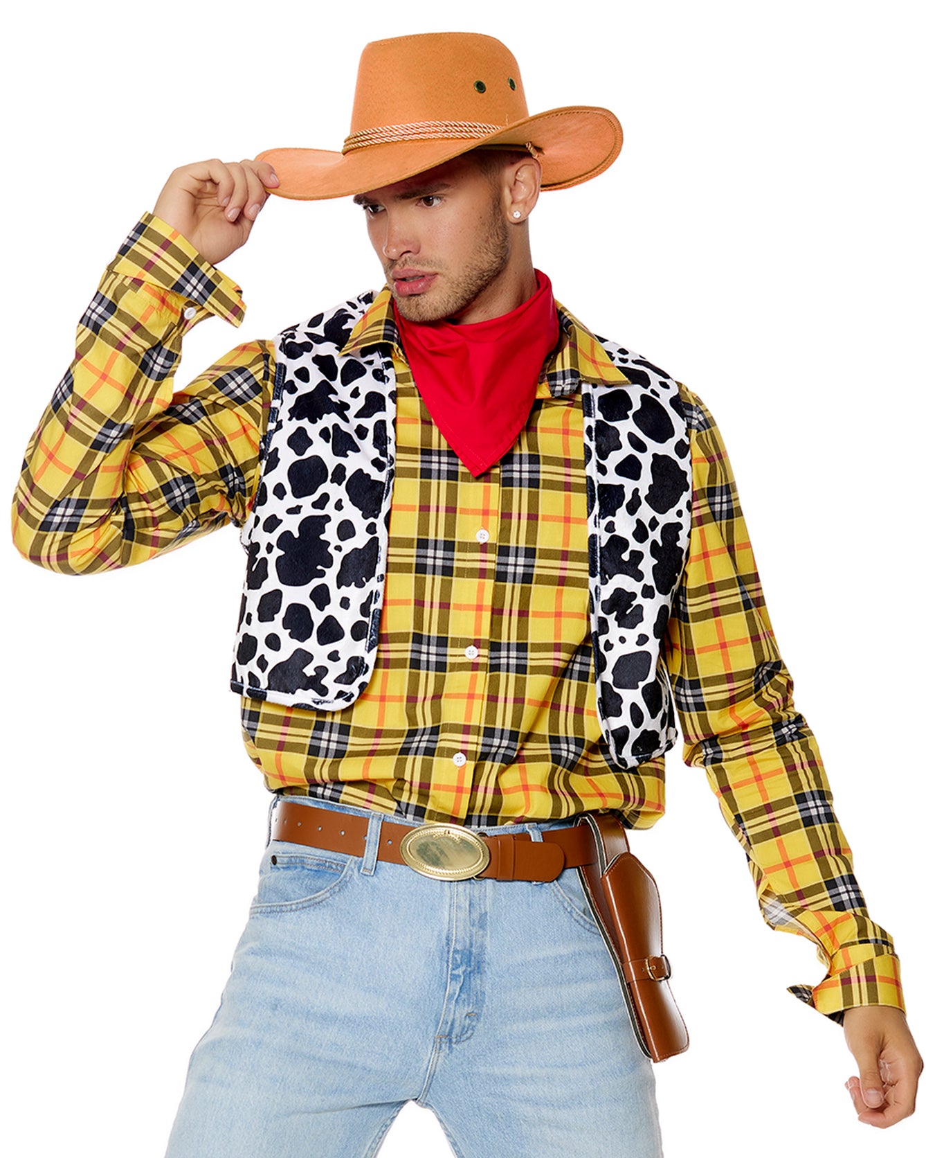 4pc Men s Cowboy Story Costume Rave Wonderland