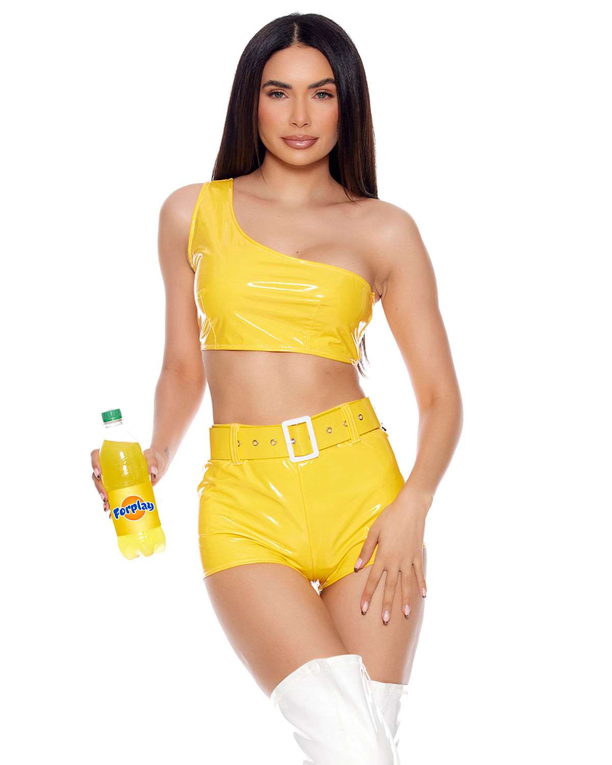 3pc Yellow Soda Squad Costume