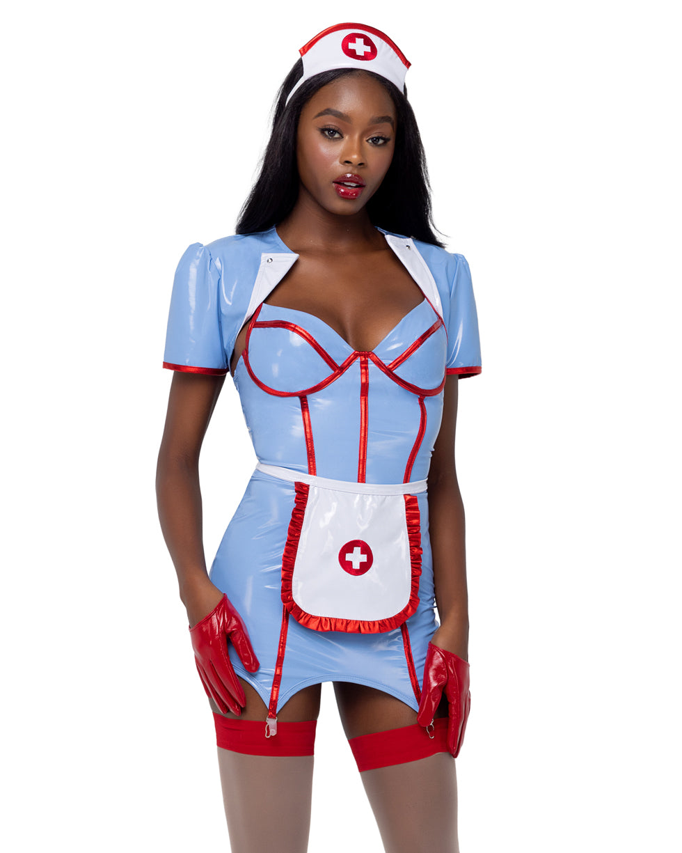 4pc Retro Nurse Costume