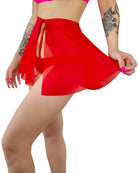 Spin Me Round Mesh Tie Skirt - Rave Wonderland