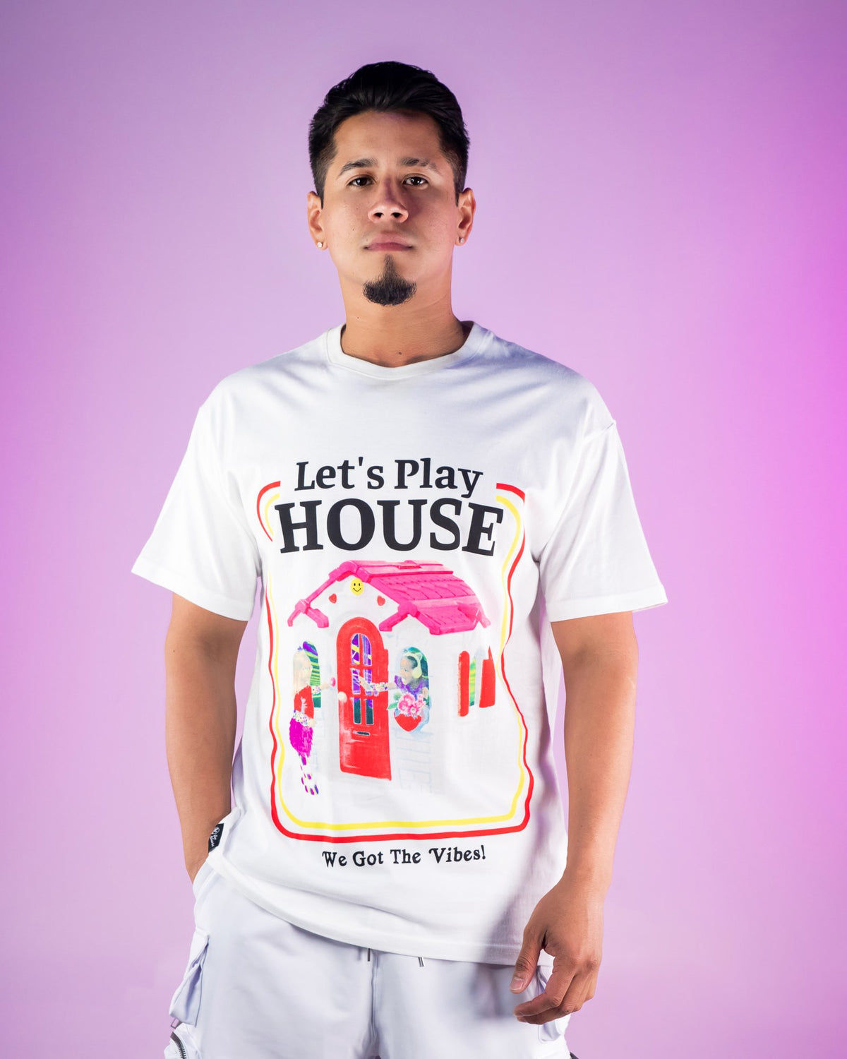 Let's Play House Doll House White T Shirt