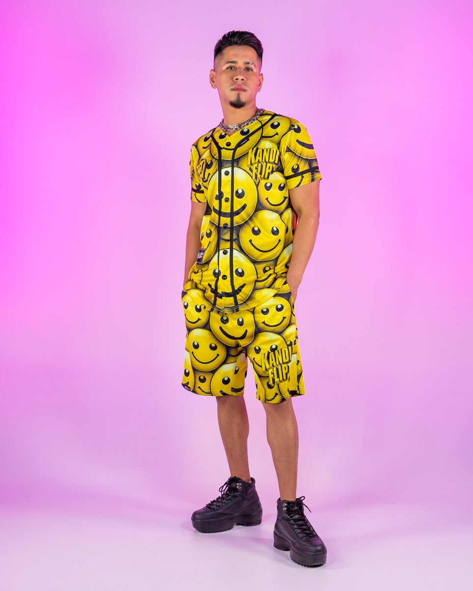 Yellow winky face store shorts
