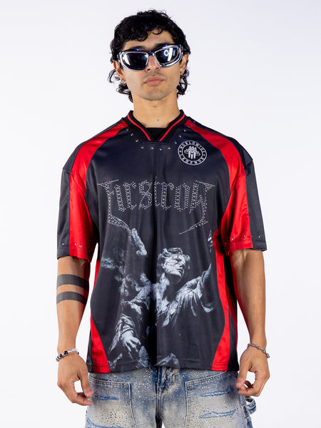 Sacred Reach Men's Black Soccer Jersey – Rave Wonderland