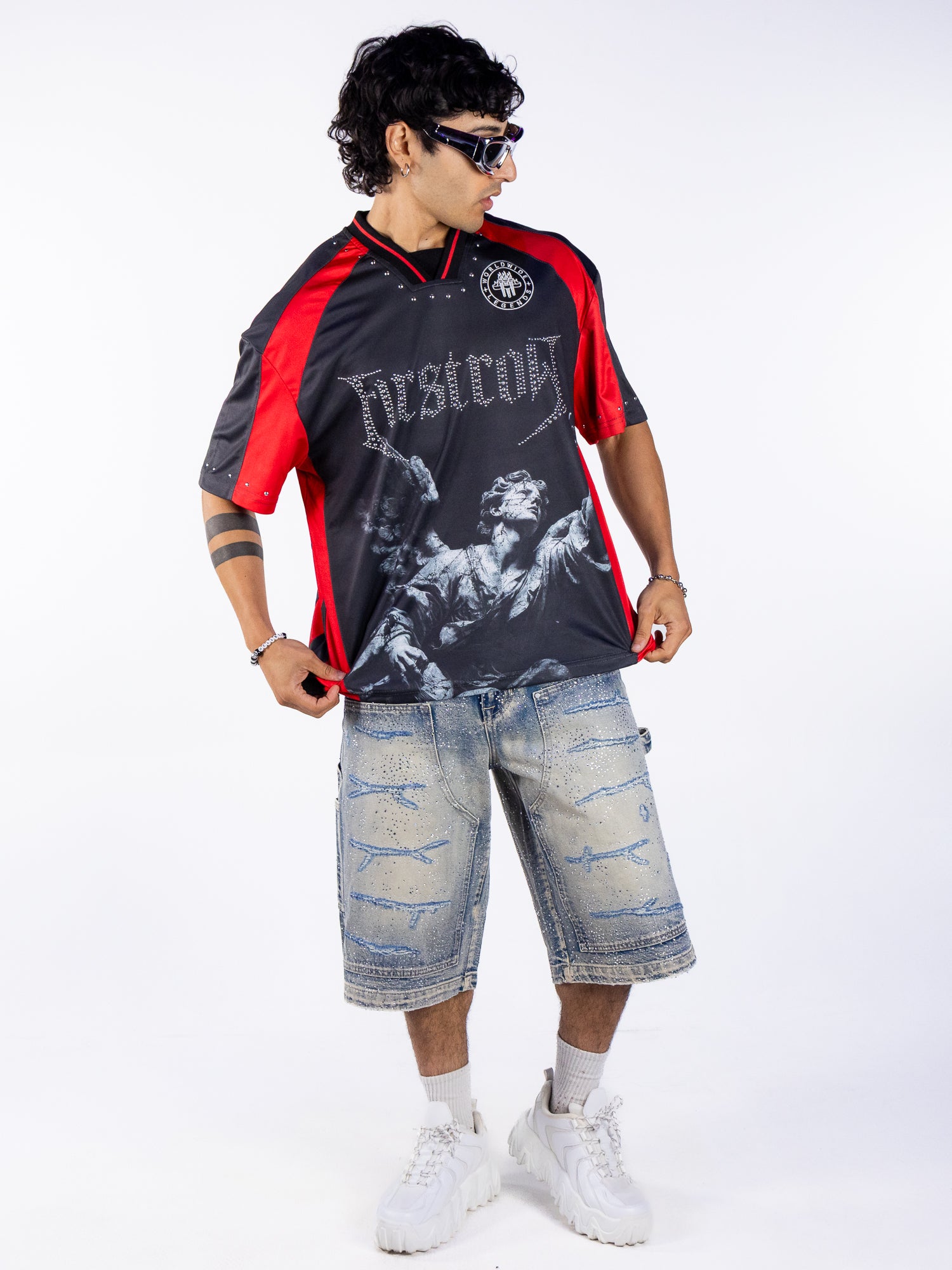 Sacred Reach Men's Black Soccer Jersey – Rave Wonderland