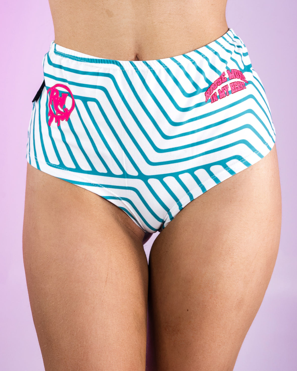 Music In My Heart Sloth Cheeky Reversible High Waist Bottoms