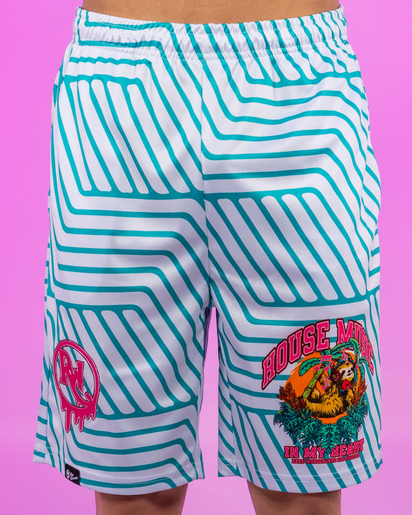 House Music In My Heart Sloth Men's Shorts