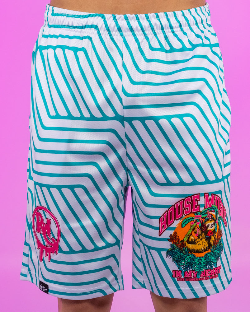 House Music In My Heart Sloth Men's Shorts – Rave Wonderland