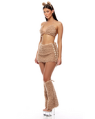 Bear Necessities Women's 4pc Tan Teddy Bear Costume, photo 2