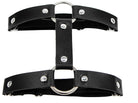 1pc Miss Behaved Dual-Strap Faux Leather O-Ring Leg Garter - Rave Wonderland