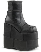 Demonia Black Stack Platform Boots - Rave Wonderland